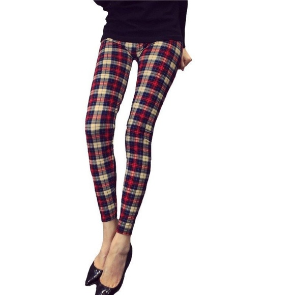 tartan plaid pants womens